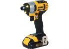 DeWalt 20V MAX Lithium-Ion Cordless Impact Driver Kit (2 Battery) 1/4 In. Hex