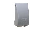 Bell Outdoor MX4280S Electrical Box Cover, 3-1/2 in L, 3.595 in W, 1-Gang, Metal, Gray Gray
