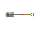 Ames 2593800 Garden Spade, 8-1/4 in W Blade, Steel Blade, Hardwood Handle, D-Shaped Handle, 24 in L Handle 12-1/4 In