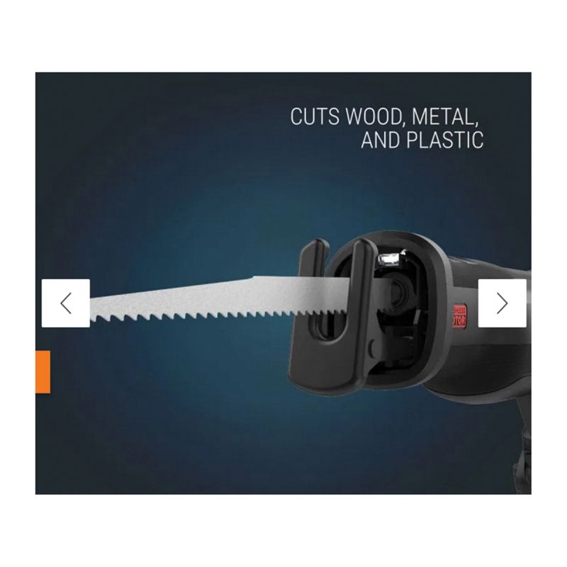 WORX WX516L Cordless Reciprocating Saw with Brushless Motor, Battery Included, 20 V, 4 Ah, 1-3/16 in L Stroke