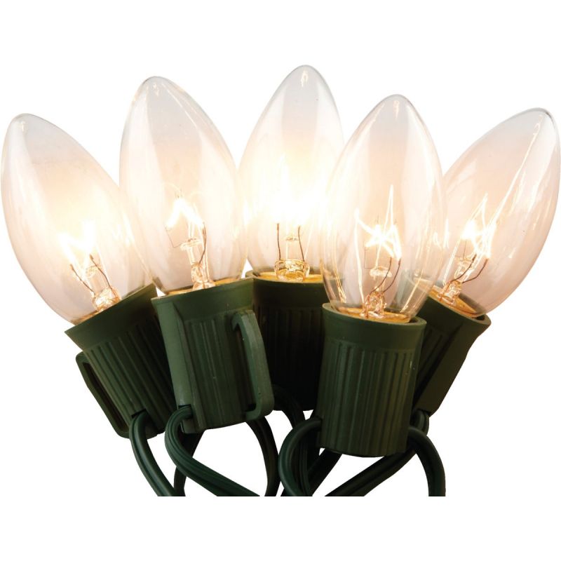 J Hofert Clear 25-Bulb C9 Incandescent Light Set
