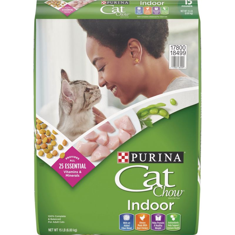 Purina Cat Chow Indoor Formula Dry Cat Food 15 Lb.
