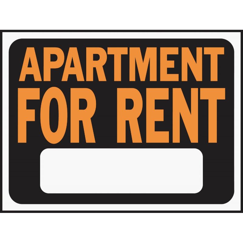 Hy-Ko Apartment For Rent Sign Fluorescent, Weatherproof (Pack of 10)