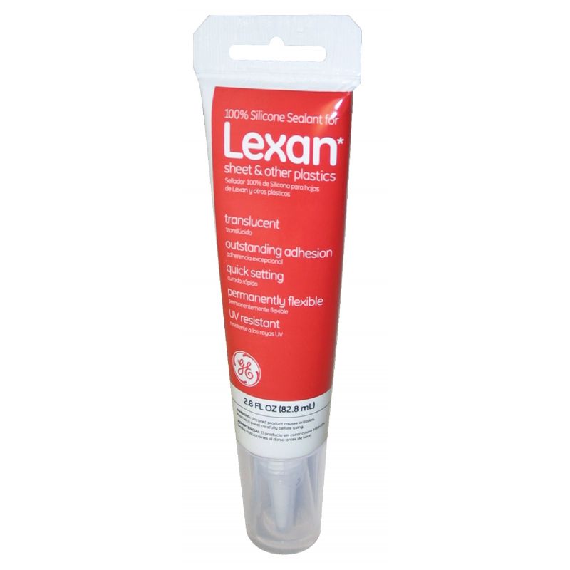 GE Lexan Silicone Sealant Clear, 2.8 Oz.