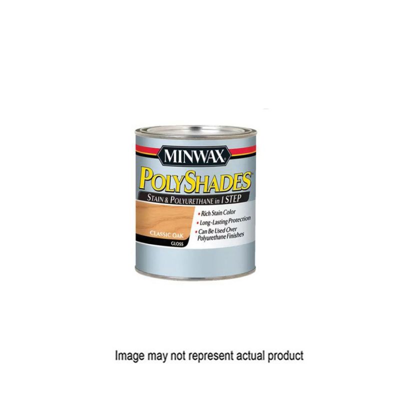 Minwax 614960444 Waterbased Polyurethane Stain, Gloss, Liquid, Honey, 1 qt Honey (Pack of 4)