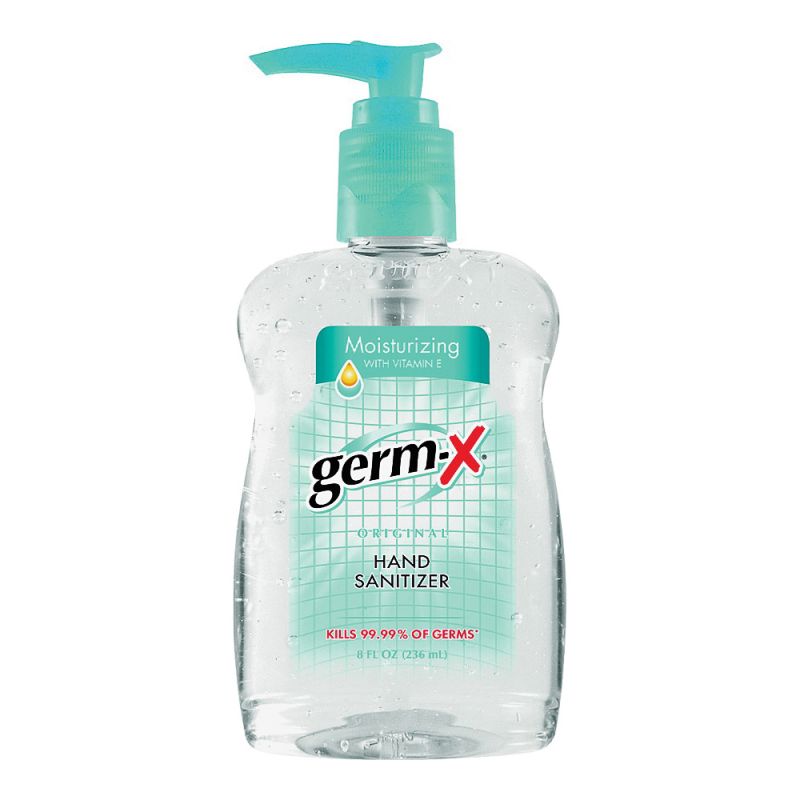 Germ-X 30694 Hand Sanitizer Clear, Floral, Clear, 8 oz Bottle Clear (Pack of 12)