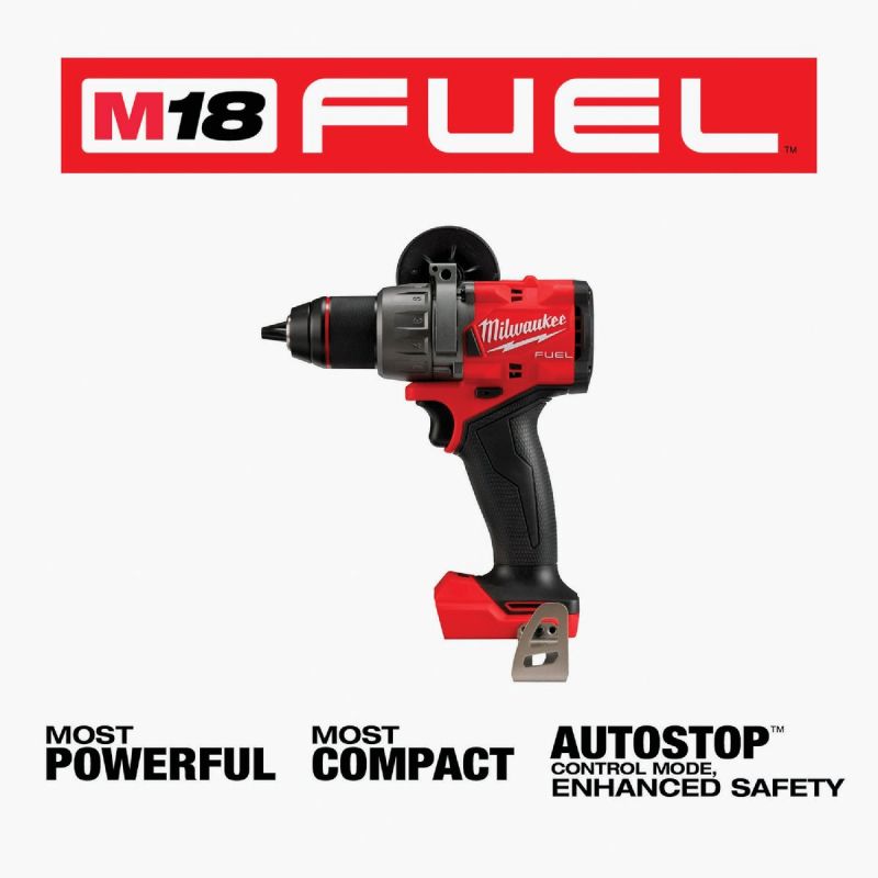 Milwaukee M18 FUEL Lithium-Ion Brushless Cordless Hammer Drill - Bare Tool