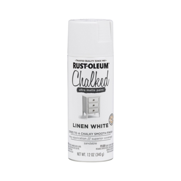 Buy Rust-Oleum 302822 Chalk Spray Paint, Ultra Matte, Linen White, 340 g,  Can Linen White