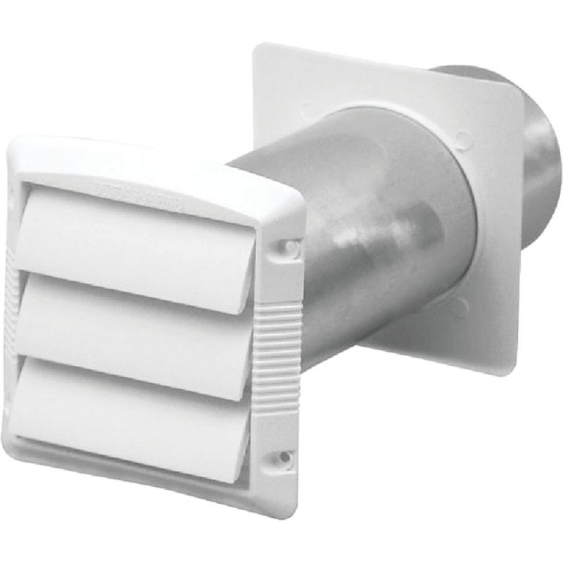 Dundas Jafine 3-Louver Dryer Vent Hood 4 In., White (Pack of 12)