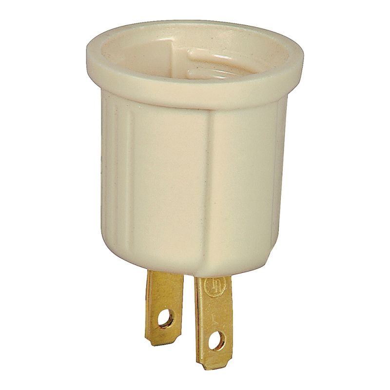 Eaton Wiring Devices 738V-BOX Outlet Adapter, 660 W, 1-Outlet, Thermoplastic, Ivory Ivory