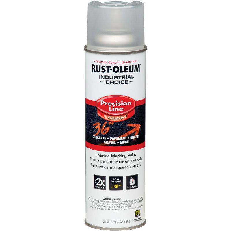 Rust-Oleum Industrial Choice Inverted Marking Spray Paint 17 Oz., Clear