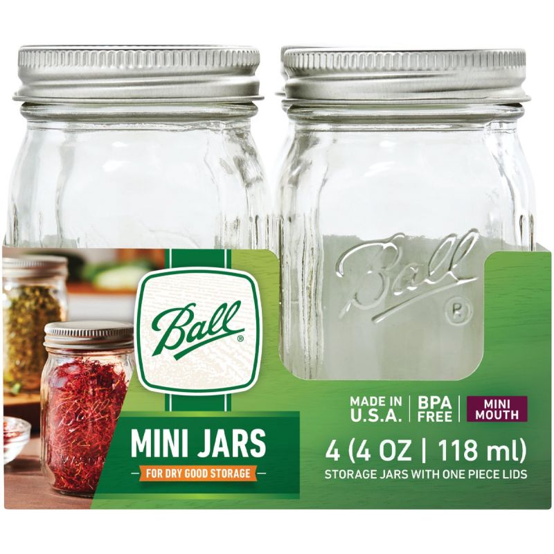Ball Miniature Glass Storage Jar 4 Oz.