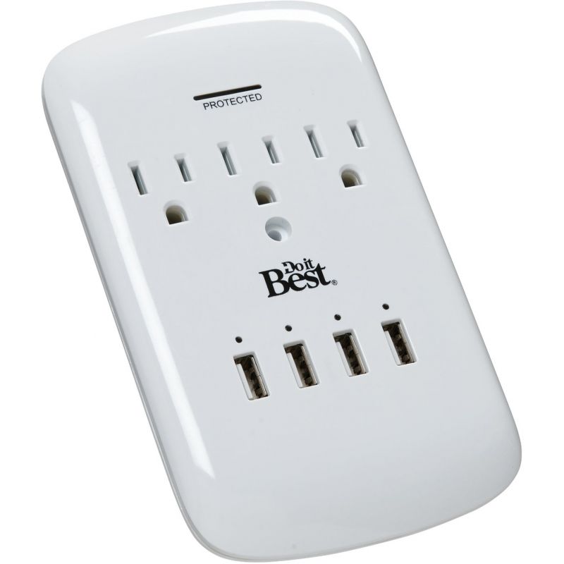 Do it Best 3-Outlet Surge Protector White, 15