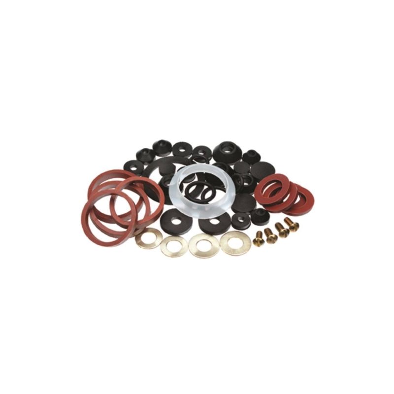 Danco 80817 Home Washer Assortment, Rubber Black/Red