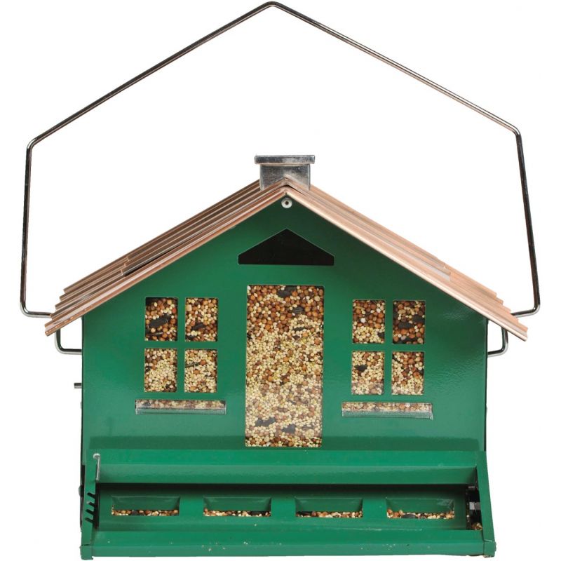 Perky-Pet Squirrel-Be-Gone Country Bird Feeder 12 Lb., Green