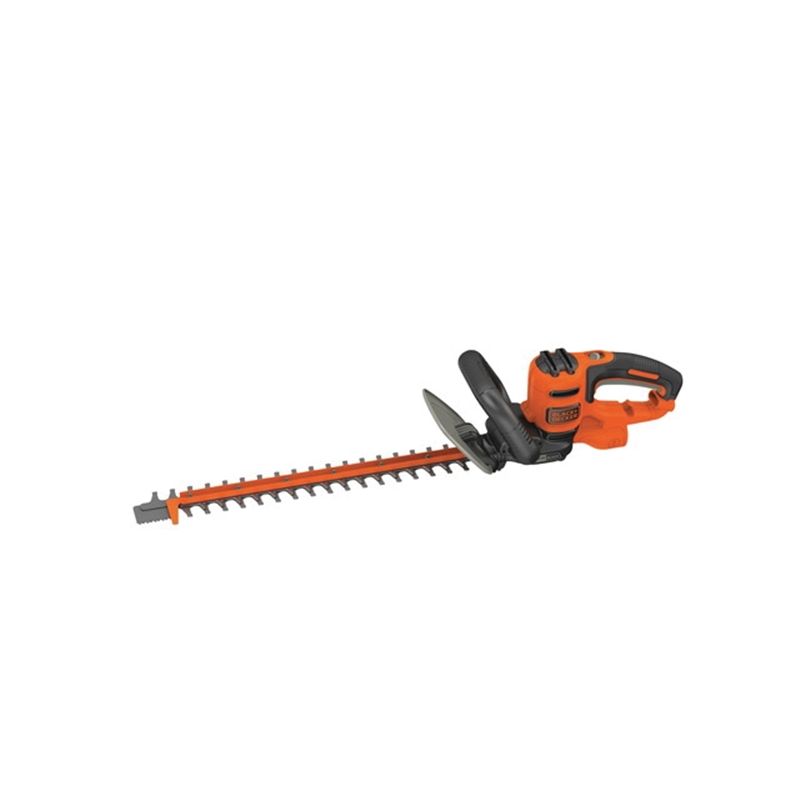 Black+Decker BEHTS300 Electric Hedge Trimmer, 3.8 A, 120 V, 3/4 in Cutting Capacity, 20 in Blade, Orange Orange