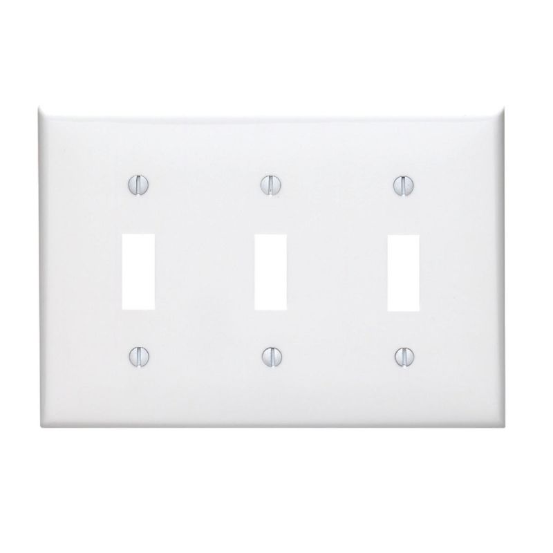 Leviton Nylon Toggle Switch Wall Plate White