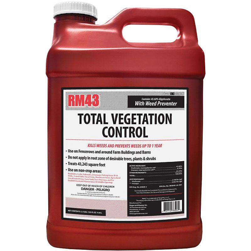 Ragan &amp; Massey 76501 Total Vegetation Control, Liquid, Clear/Yellow, 2.5 gal, Bottle Clear/Yellow