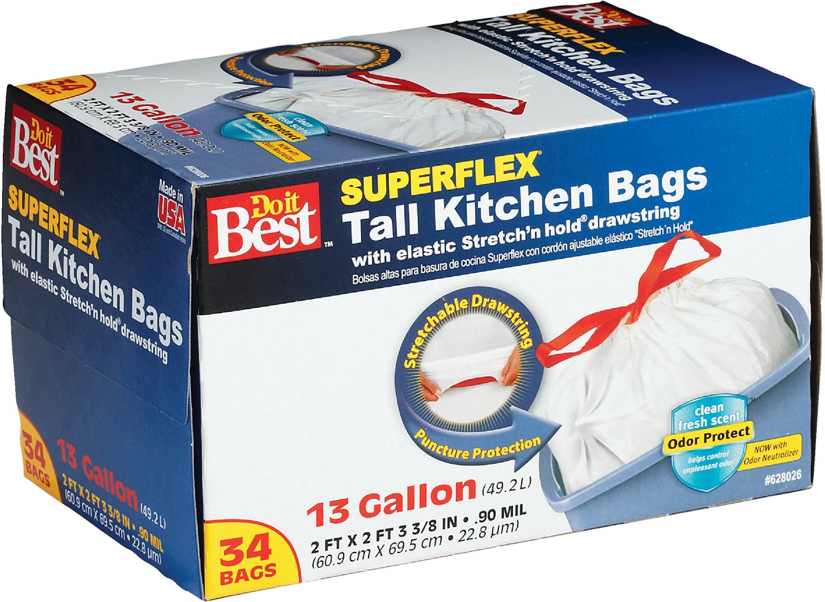 Do it Best Tall Kitchen Trash Bag 13 Gallons - MacDonald Industrial Supply