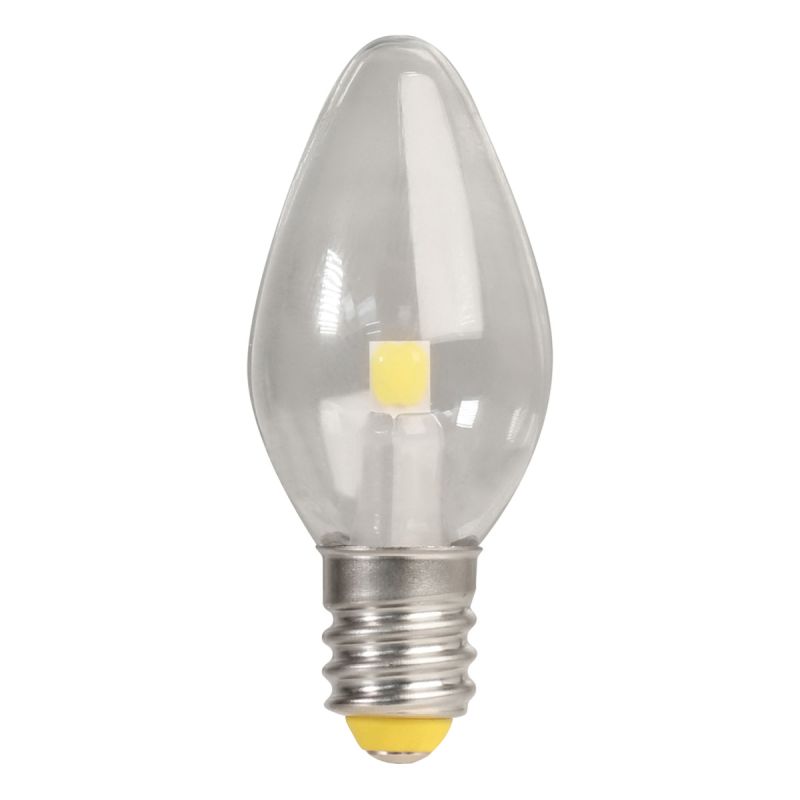 Feit Electric BP7C7/827/LED/4 Night Light LED Bulb, 0.6 W, E12 Candelabra Lamp Base, C7 Lamp, Soft White Light (Pack of 6)