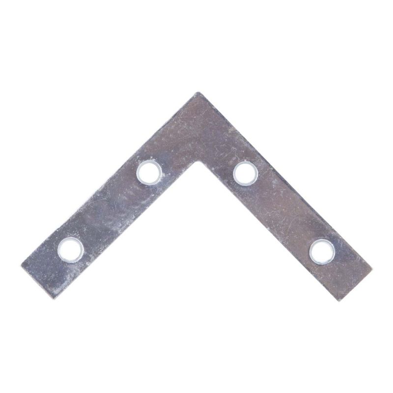 ProSource FC-Z025-01-3L Corner Brace, 2-1/2 in L, 2-1/2 in W, 1.5 mm Thick, Steel, Silver, Zinc 2-1/2 X 2-1/2 In, Silver (Pack of 20)