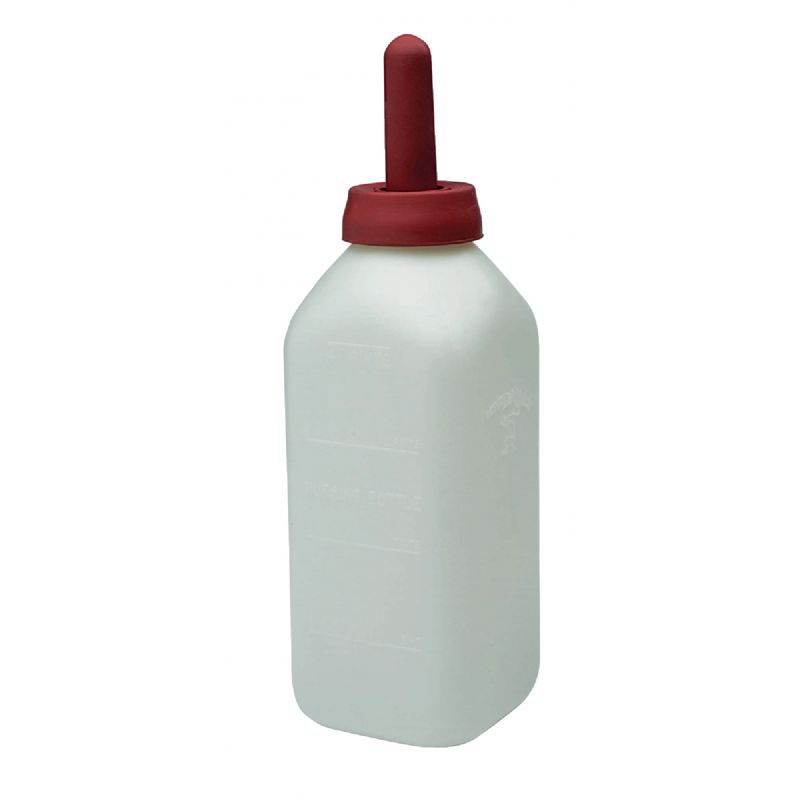 Little Giant Calf Bottle with Nipple White