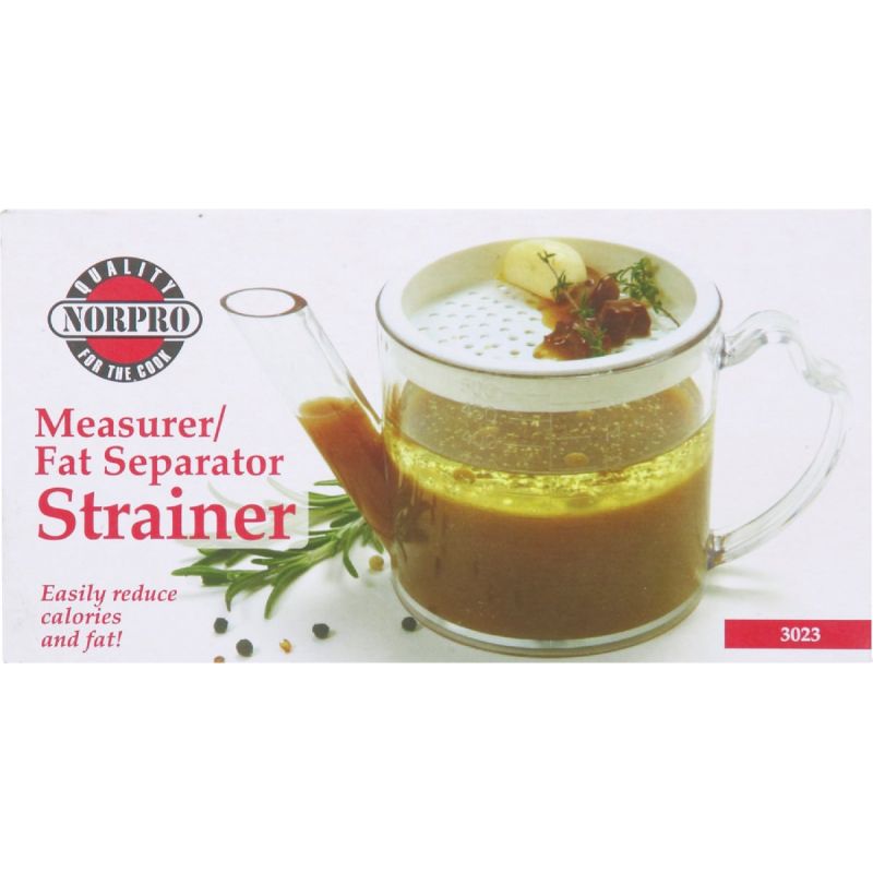 Norpro Separator &amp; Strainer Measuring Cup 2 Cup, Clear