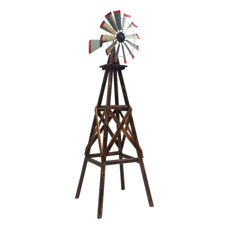 Leigh Country TX 93485 Char-Log Windmill, 9 ft H Tower