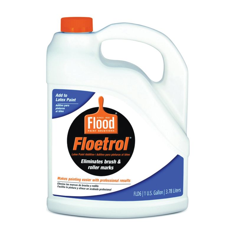 Flood FLD6-01 Latex-Based Paint Additive, White/Yellow, Liquid, 1 gal, Can White/Yellow