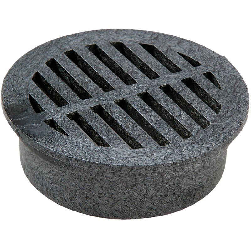 NDS 4 In. Round Grate 4 In., Black