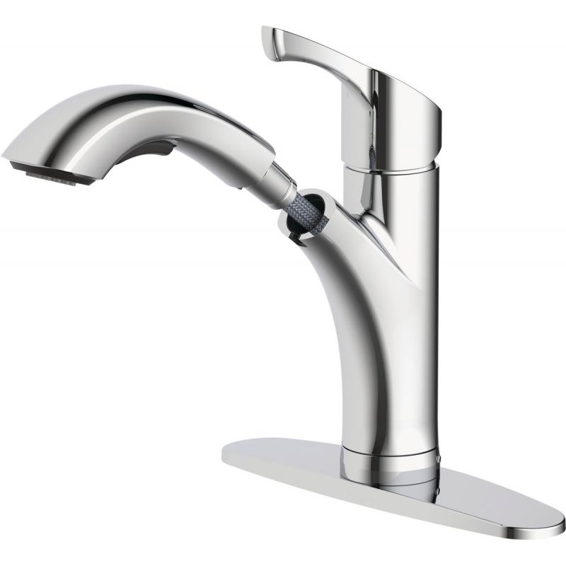 Home Impressions Single Handle Lever Pull-Out Kitchen Faucet