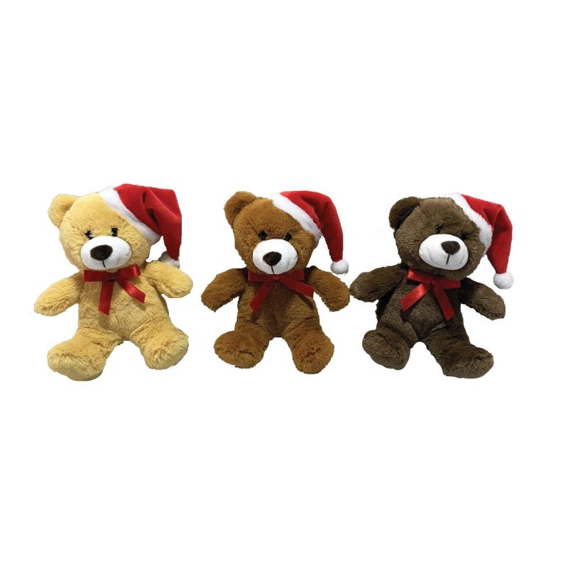 Hometown Holidays 28503 Christmas Figurine Assortment, 6.5 in H, Teddy Bears, Polyester, Brown Brown