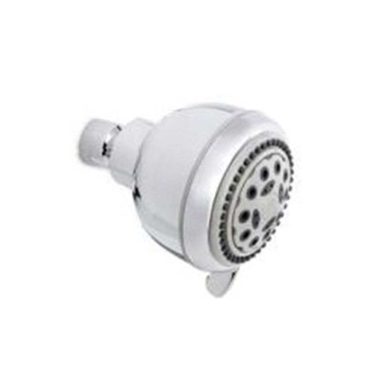 Plumb Pak K701CP Shower Head, Round, 1.8 gpm, 5-Spray Function, Polished Chrome, 3.35 in Dia