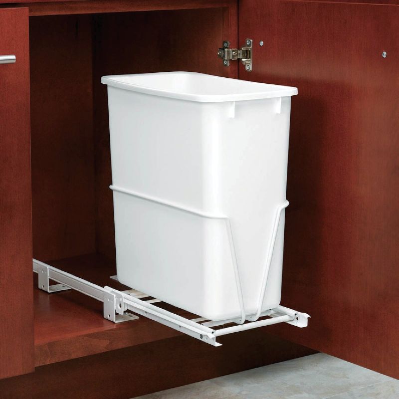 Rev-A-Shelf 20 Quart Pull-Out Waste Container White