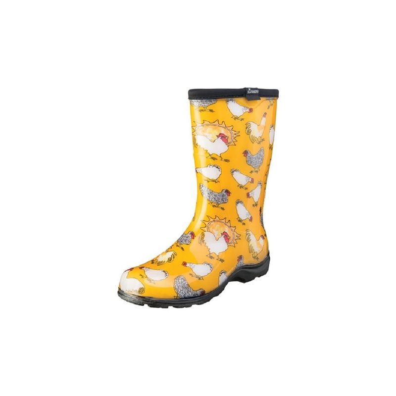 Sloggers 5016CDY-10 Rain and Garden Boots, 10 in, Chicken, Daffodil Yellow 10 In, Daffodil Yellow