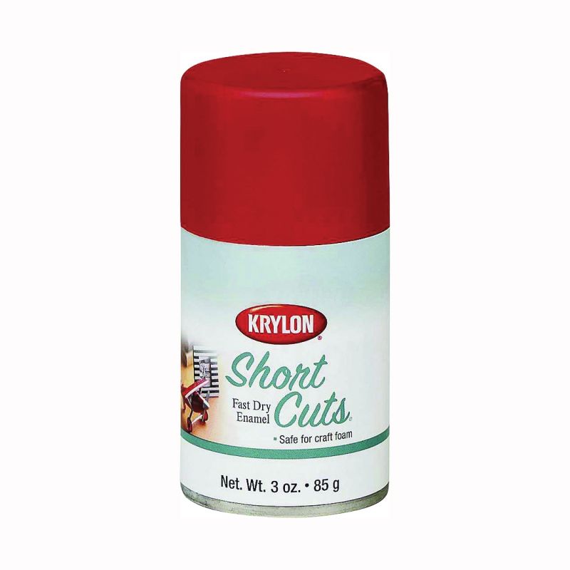Krylon KSCS033 Craft Spray Paint, High-Gloss, Red Pepper, 3 oz, Can Red Pepper