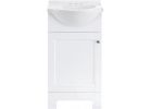Continental Cabinets European Vanity with Top White, European
