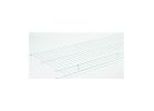 ClosetMaid 1361 Wire Shelf, 60 lb, 1-Level, 12 in L, 72 in W, Steel, White White