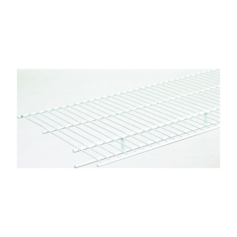 ClosetMaid 1361 Wire Shelf, 60 lb, 1-Level, 12 in L, 72 in W, Steel, White White