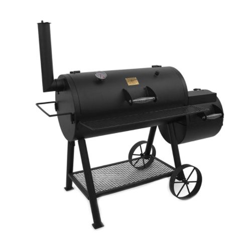 Black Analog Electric Smoker Outdoor Cooking Barbecue BBQ Roaster