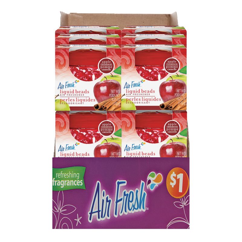 Air Fresh 9576 Air Freshener, 4.25 oz, Apple Cinnamon (Pack of 12)