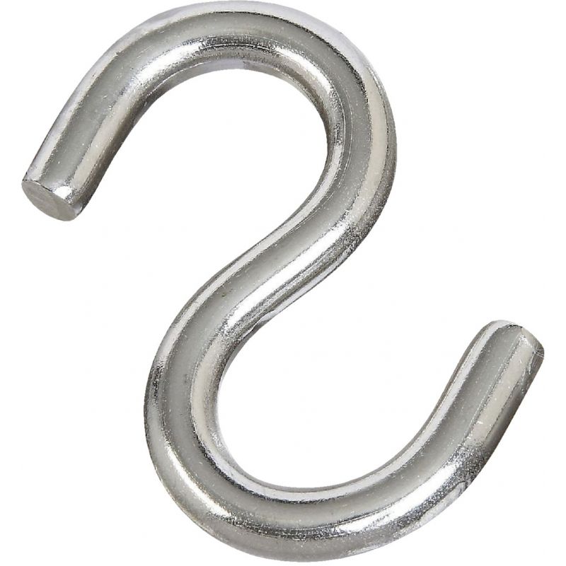 National Heavy Stainless Steel Open S Hook (Pack of 20)