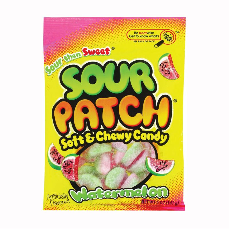 Sour Patch SOURW12 Candy, Watermelon Flavor, 5 oz (Pack of 12)