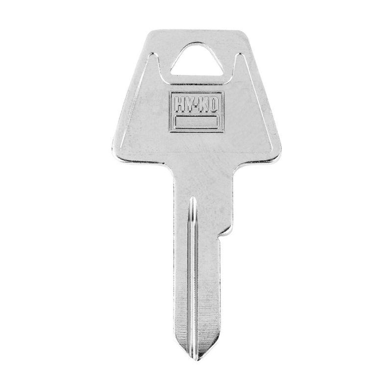Hy-Ko 11010AM8 Key Blank, Brass, Nickel-Plated, For: American AM8 Locks