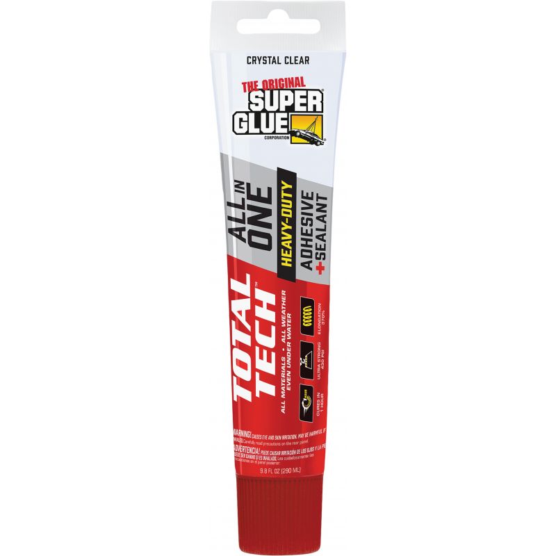 The Original Super Glue Total Tech Polymer Construction Adhesive Clear, 4.2 Oz.