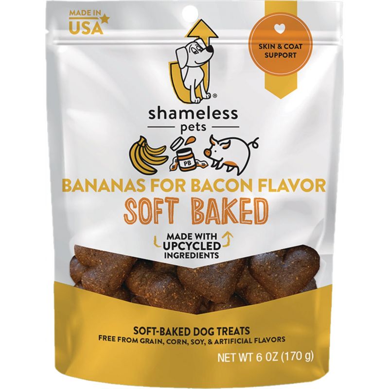 Shameless Pets Bananas For Bacon Soft Baked Dog Treat 6 Oz.