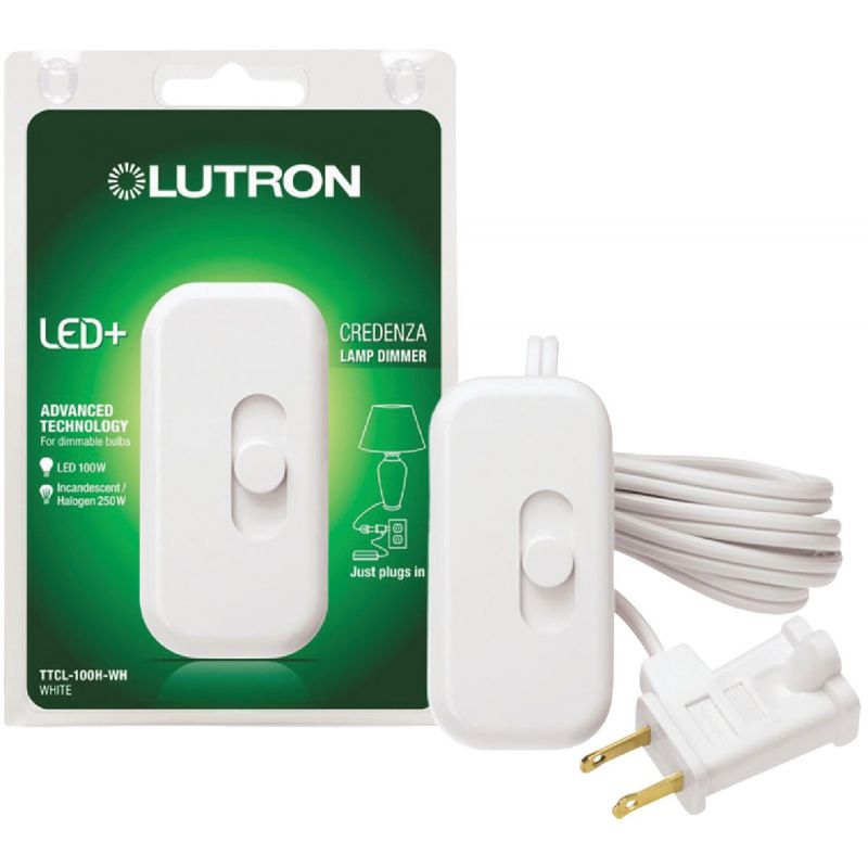 Lutron Credenza CFL/LED Lamp Dimmer White