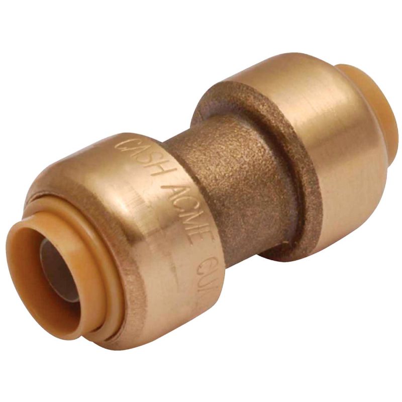 SharkBite Push-to-Connect Straight Brass Coupling 3/8 In.