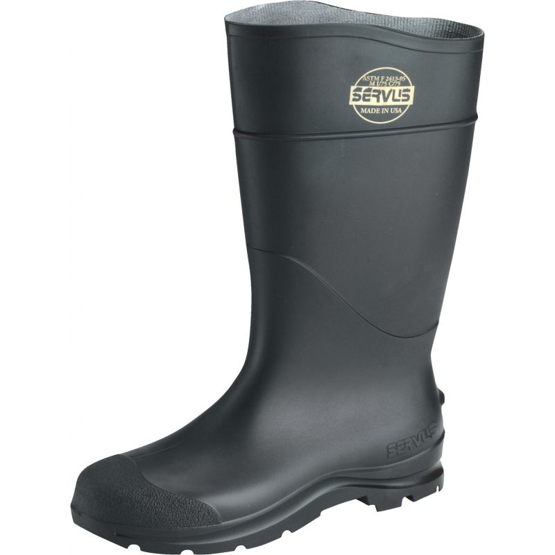 Servus Steel Toe PVC Rubber Boot Size 13, Black