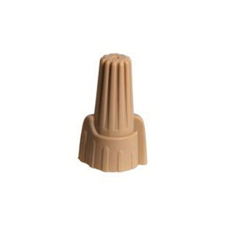 Hubbell HWCM1C10 Winged Wire Connector, 18 to 10 AWG Wire, Thermoplastic Housing Material, Tan Tan